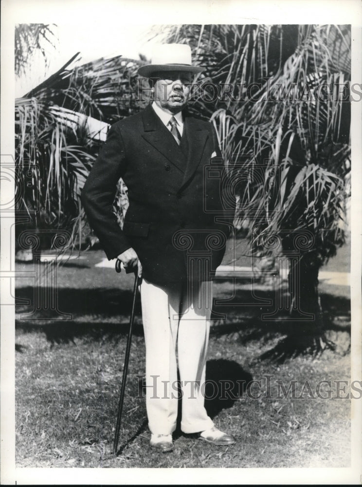 1935 Press Photo Henry Dodge Cooper New York Bank Director British Colonial - Historic Images