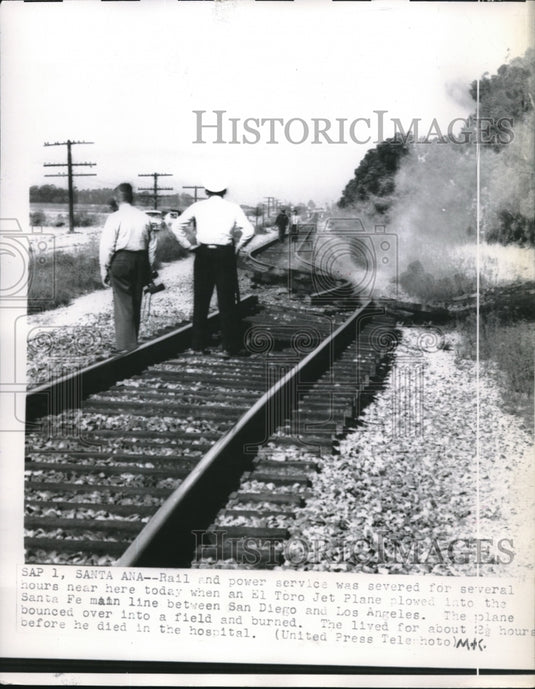 1956 Rail & Power Service Severed For Several Hours - Historic Images