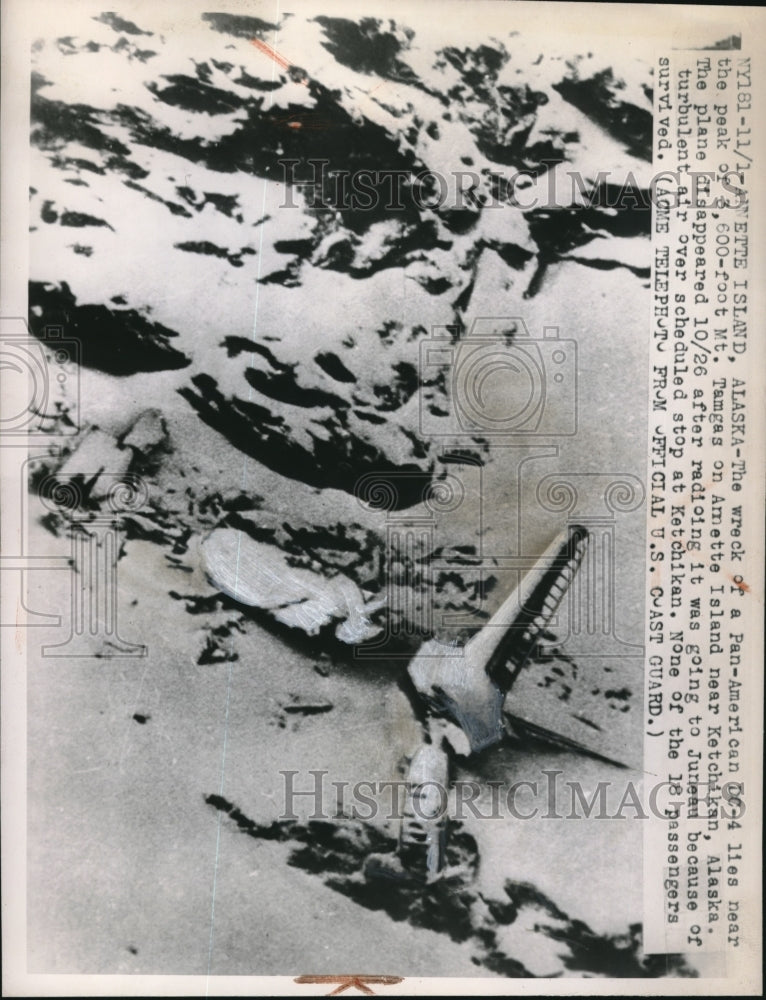 1947 Wreckage of Pan - Historic Images