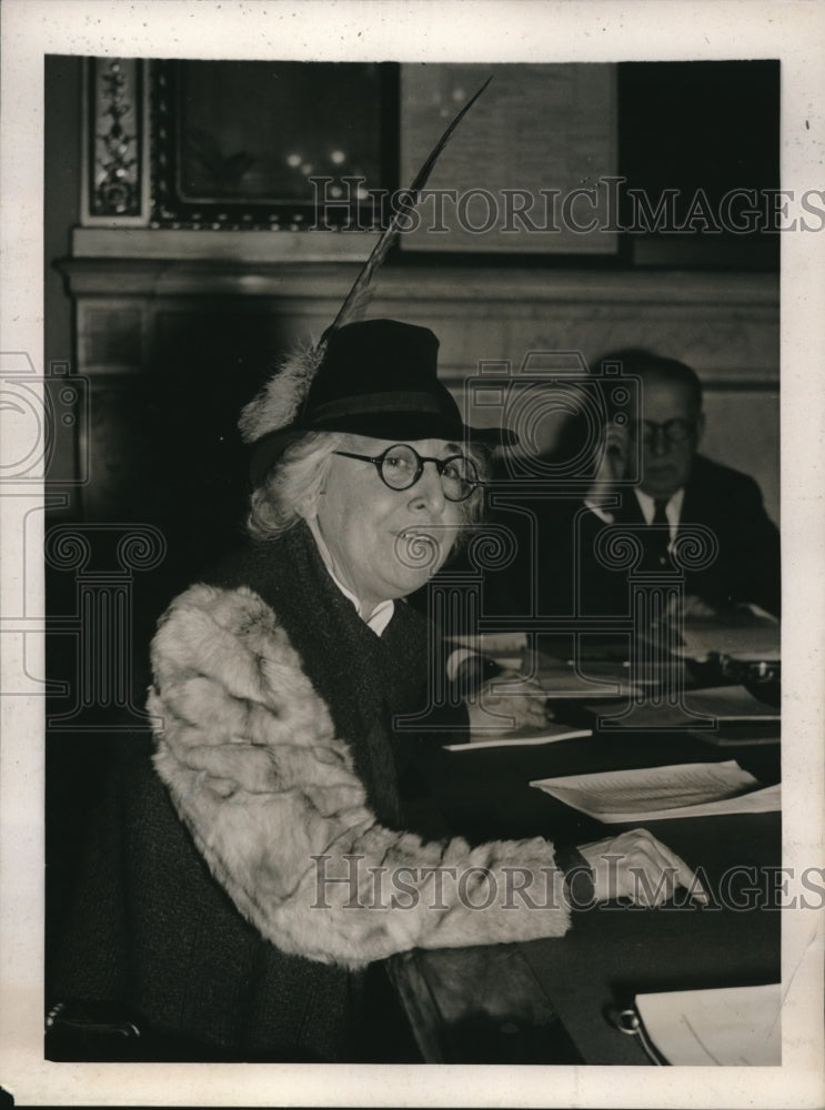 1939 Press Photo Jeannette Barkin National Council for Prevention of War at Sena - Historic Images