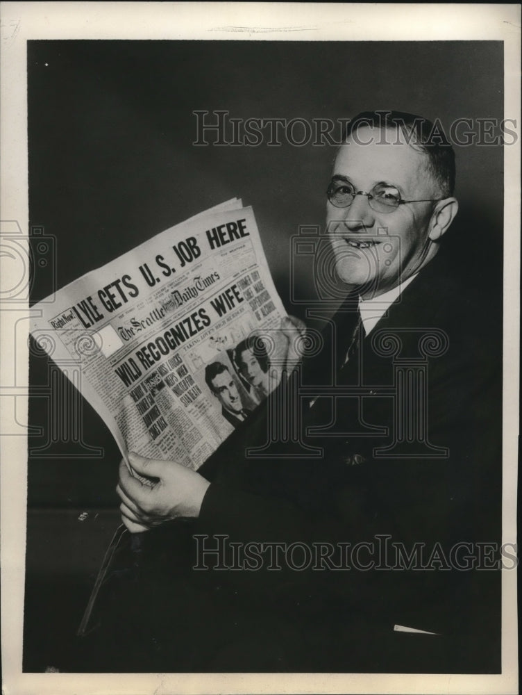 1931 Roy Lyle Appointed Federal Supervisor Alcohol for Seattle - Historic Images