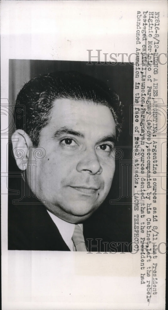 1941 Argentine President Higinio Morinigo Accompanied By His Cabinet - Historic Images