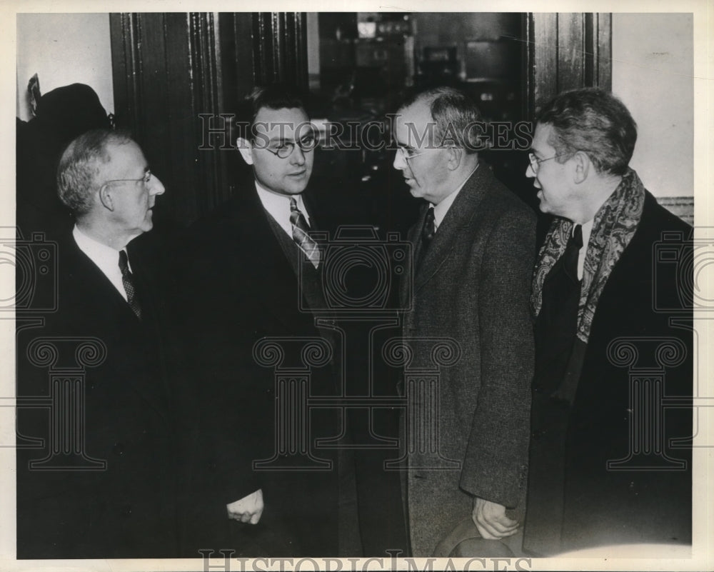 1937 Leaders of the Automotive Workers Union in Lansing, Michigan - Historic Images