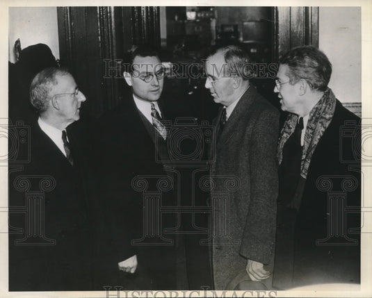 1937 Leaders of the Automotive Workers Union in Lansing, Michigan - Historic Images