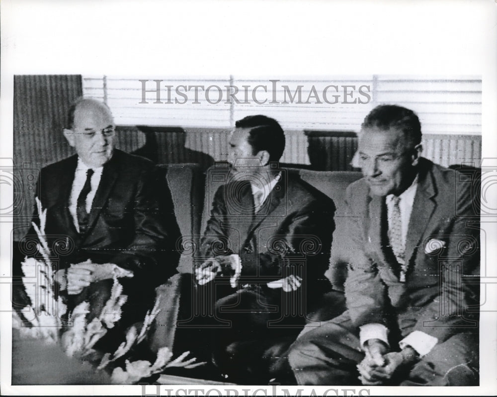 1966 Press Photo Secretary Of State Dean Rusk,Ambassador Henry Cabot Lodge - Historic Images