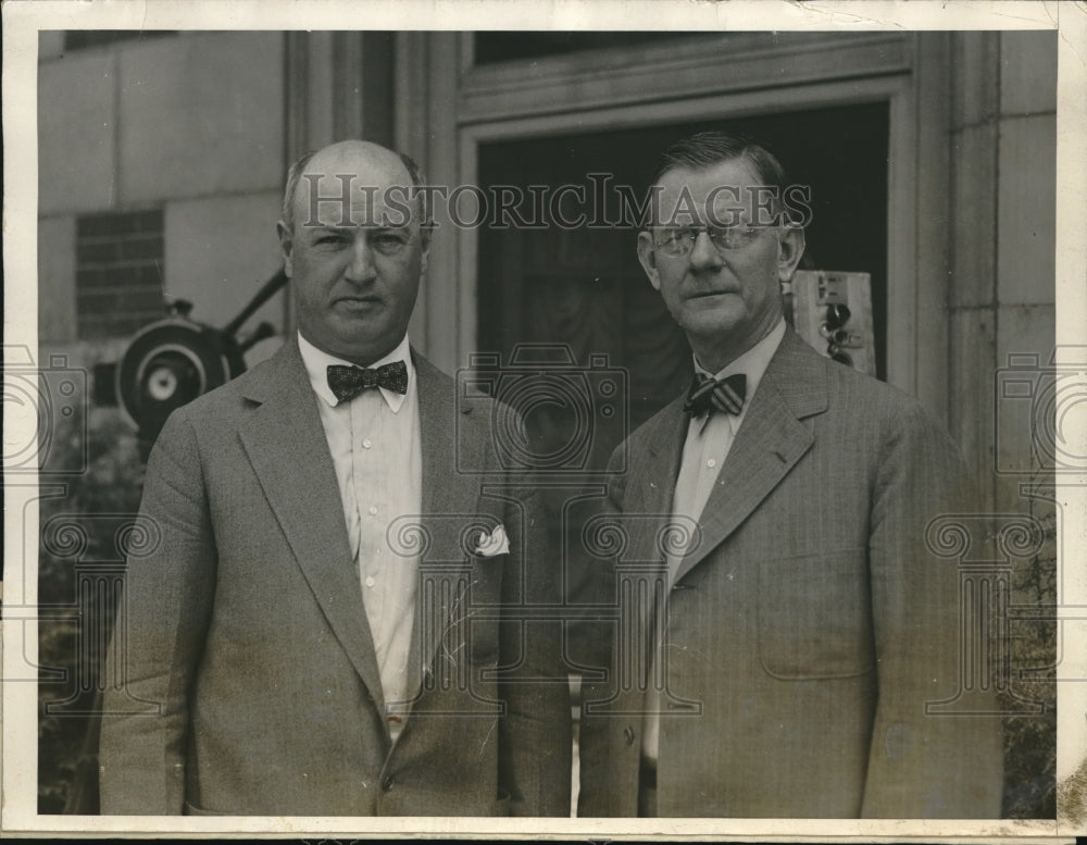 1928 Press Photo Two men at the democratic national convention in Houston - Historic Images