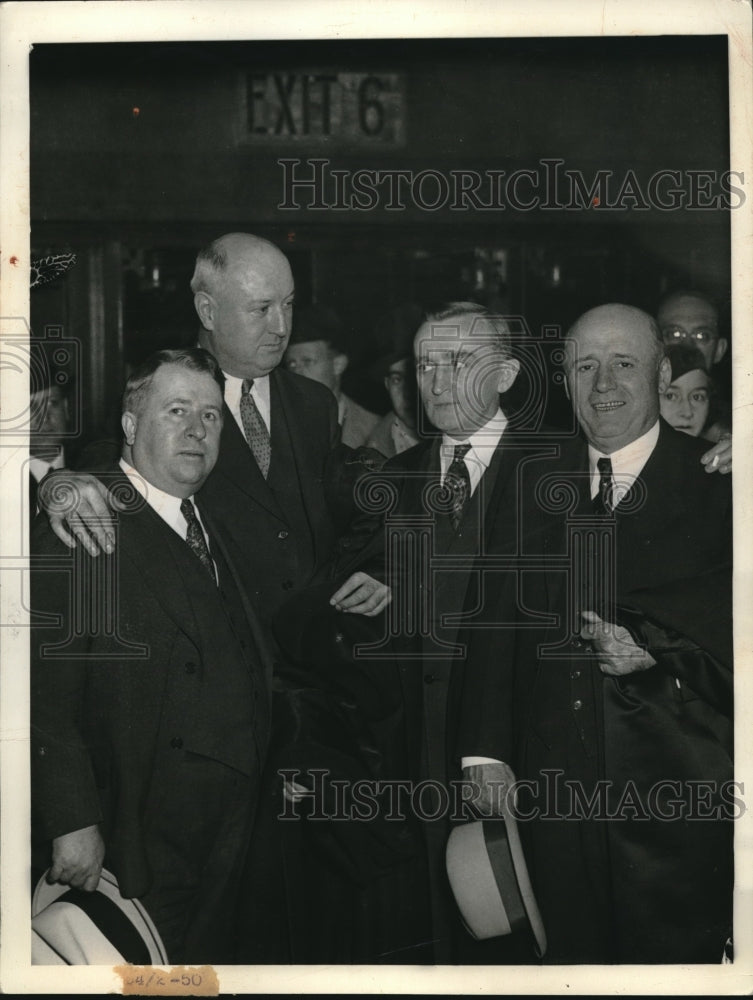1934 D.C. J Farley, S Evans,Sen. O'Mahoney,Rep Rayburn - Historic Images