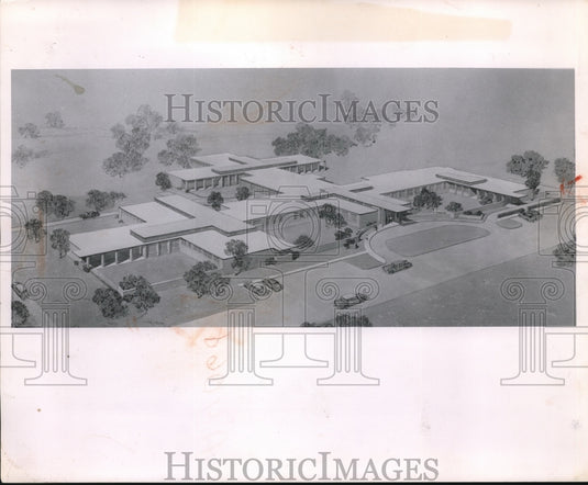 1956 Columbia State School new 150 bed reception & diagnostic center - Historic Images