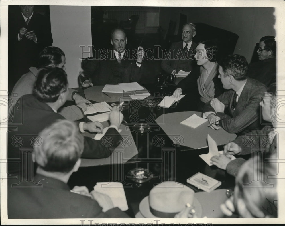 1933 Press Photo General View Henry Morgenthau Press Conference Sec of Treasury - Historic Images