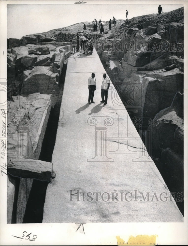 1963 Press Photo Aswan Egypt Path into History - nec05155 - Historic Images