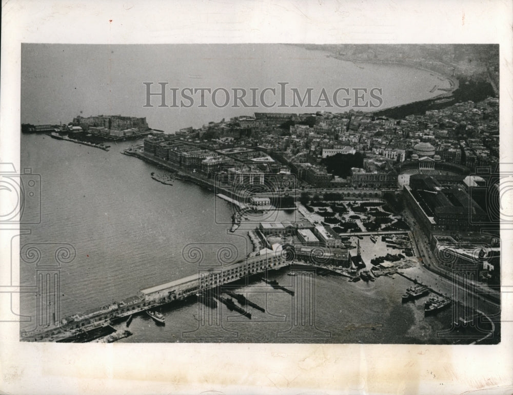 1943 Italian submarine at anchor in the Harbor of Santa Lucia - Historic Images