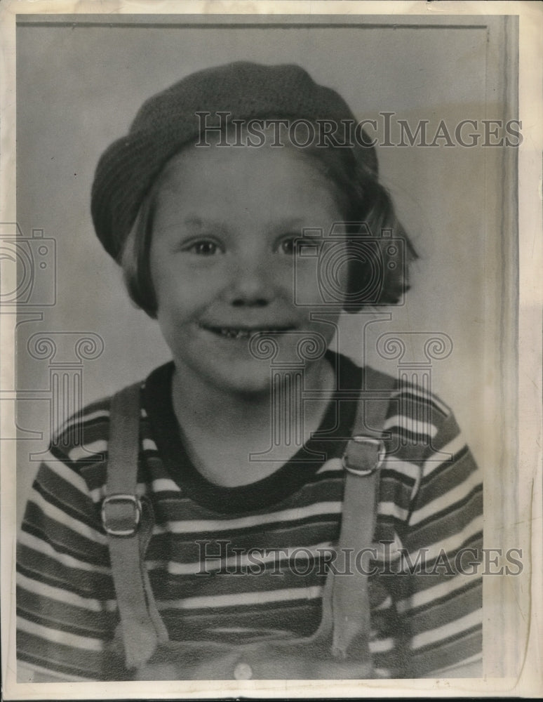 1938 Press Photo Norma Peterson, age 4 of Niagra Falls, NY-Historic Images