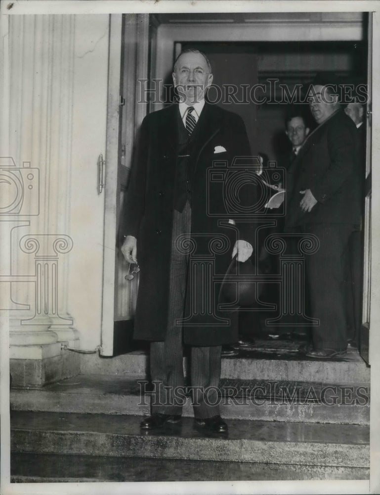 1933 Press Photo Sec of Commerce, Daniel C Roper at the White House-Historic Images