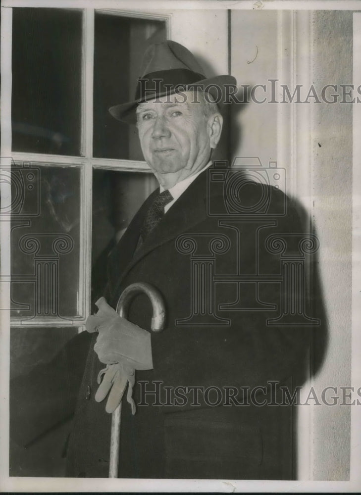 1939 Press Photo Former Sec. Of Comm. Daniel Roper On White House Visit - Historic Images