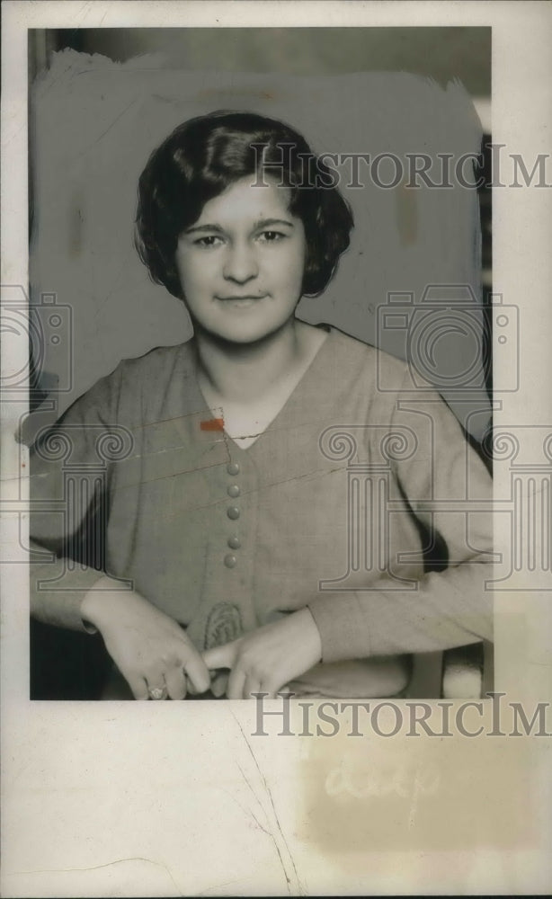 1930 Press Photo Miss Emma Meighan, arbitration to return to work-Historic Images