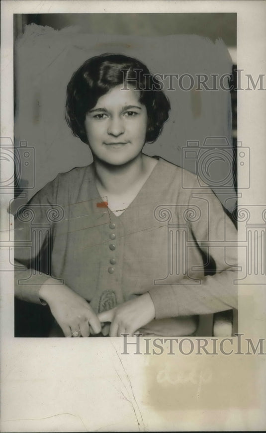 1930 Press Photo Miss Emma Meighan, arbitration to return to work-Historic Images