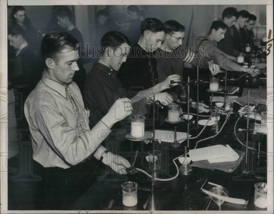 1938 Milk Testing at Wisconsin Agriculture College - Historic Images