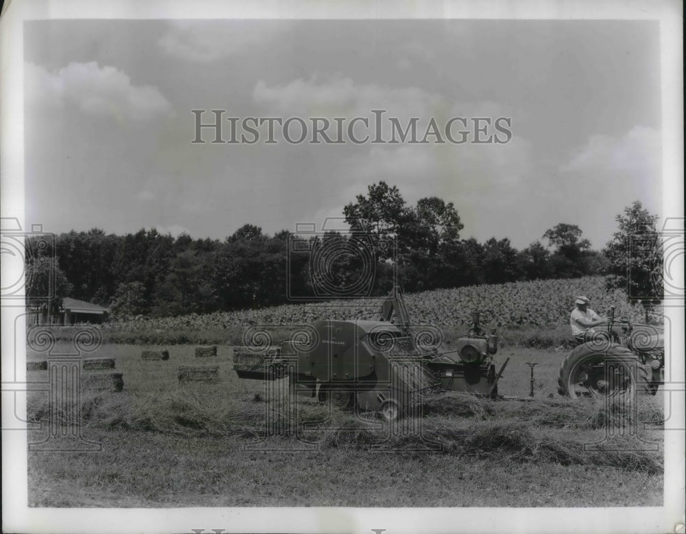 1950 Model 80 Wire-Tying Baler in New Holland, PA - Historic Images