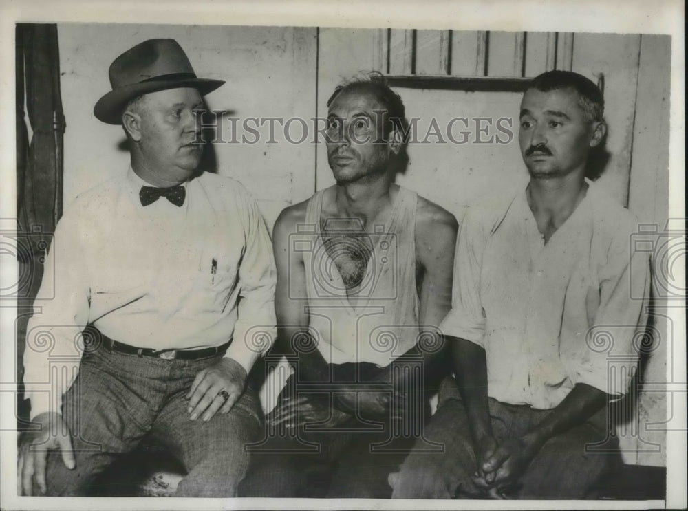 1932 Charles Wieneke &amp; James Gammaaitoni Arrested - Historic Images