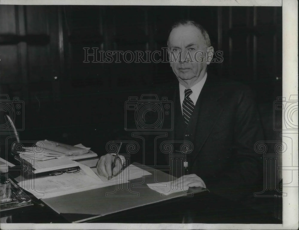 1933 Press Photo Daniel Roper Secretary of Commerce - nec06192 - Historic Images