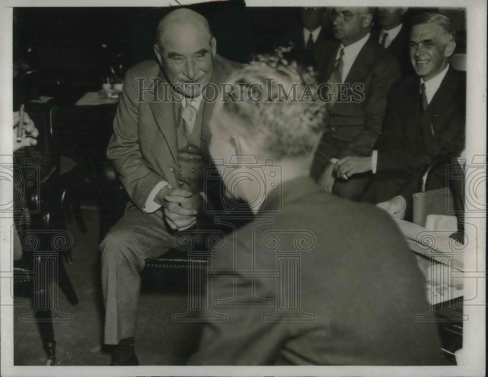 1933 JP Morgan, fininacier at Senate banking committee-Historic Images