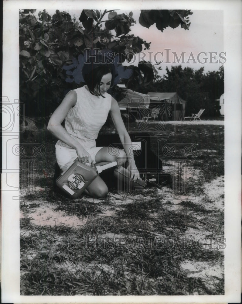 Camping Safety equipment Flammable Liquid Container by Scott Paper-Historic Images