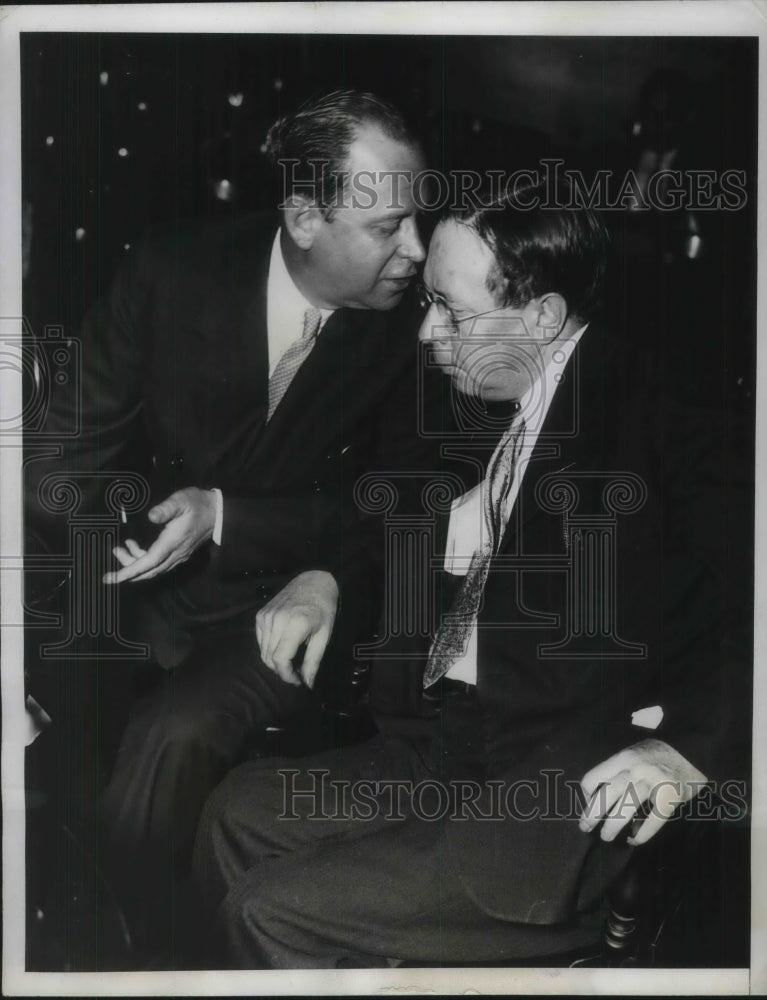 1933 Warden Lewis E. Lawes &amp; Thomas Rice at NY Meeting-Historic Images