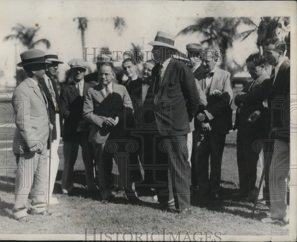 1929 Press Photo US Amb to Mex. Dwight Morrow at JC Penny estate in Fla. - Historic Images