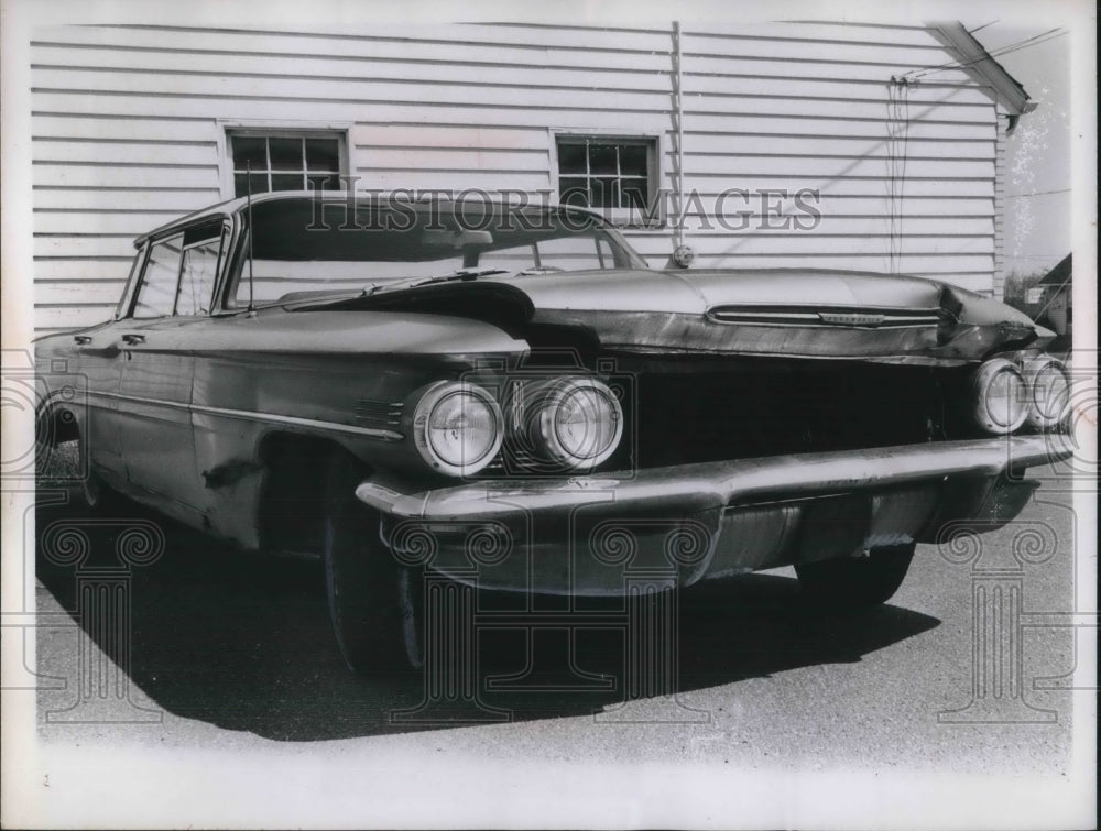 1969 Press Photo Front end of a auto that has been in a smashup-Historic Images