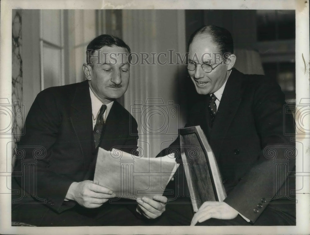 1937 Press Photo NY, Charles Fahy, atty Natl Labor Relation board,John Gall-Historic Images