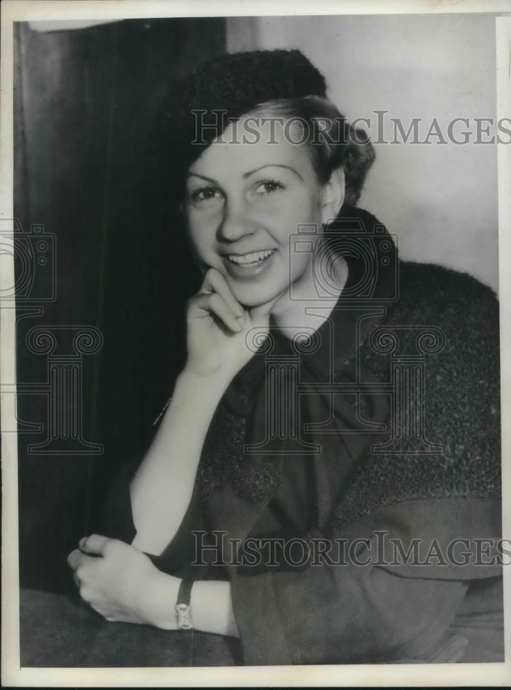 1935 Press Photo Katharyn Dsohojowski Heiress Suing for Alimony - Historic Images