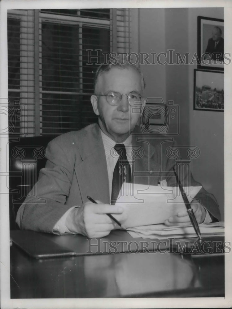 1954 Press Photo Wesley A D&#39;Ewart Senate Candidate from Montana - Historic Images