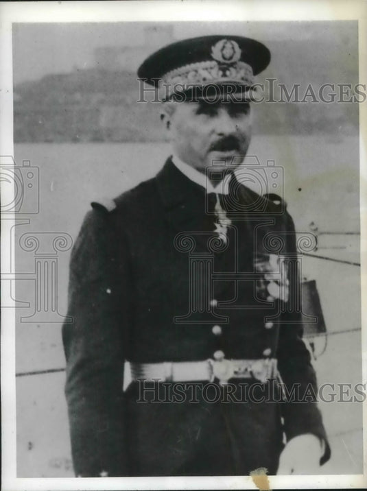 1942 French Admiral Jean De La Borde Renews Pledge to Henri Petain - Historic Images