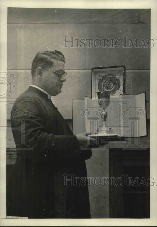 1922 Press Photo Rev. N. De Carlo, Pastor of Holy Rosary Church - Historic Images