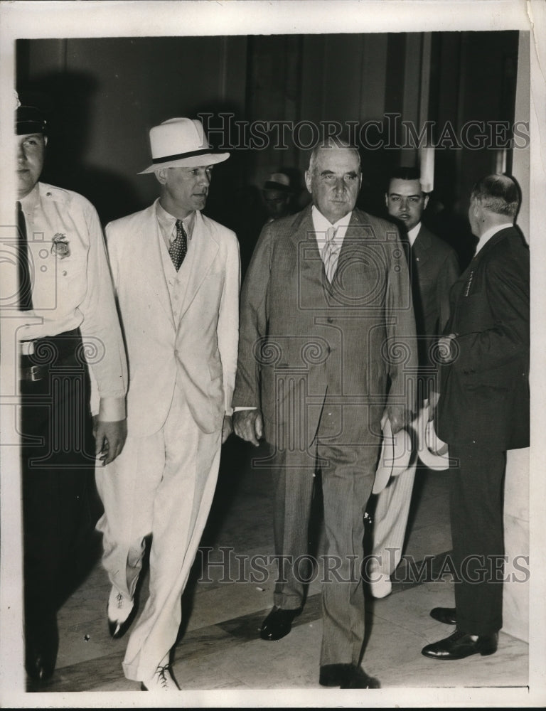 1933 J.P. Morgan Arriving At Senate Office Building In Washington-Historic Images