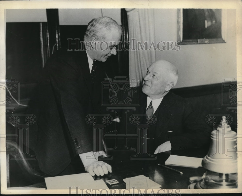 1936 Press Photo Philip Murray VP United Mineworkers W.W. Ingils - nec07420-Historic Images