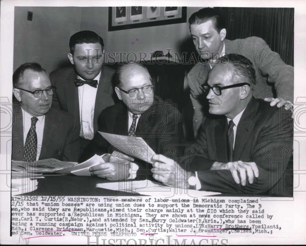 1955 D.C. Sen H Goldwater,H Brothers, C Bridgeman,Sen Curtis - Historic Images