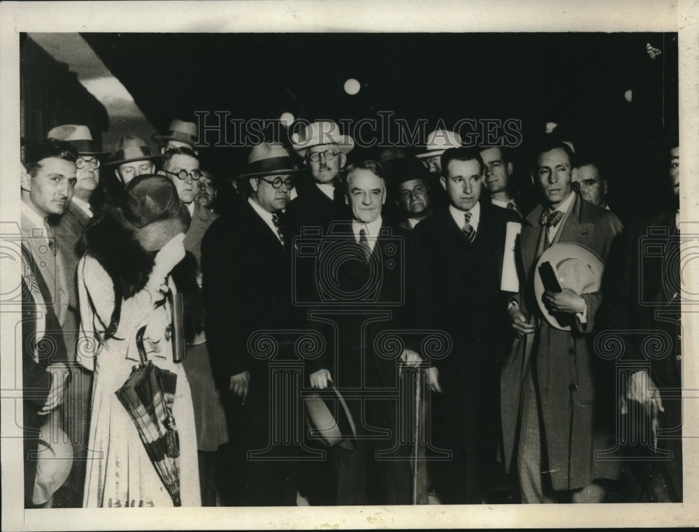 1930 Press Photo American Ambassador to Mexico, Dwight Morrow arrives back in - Historic Images