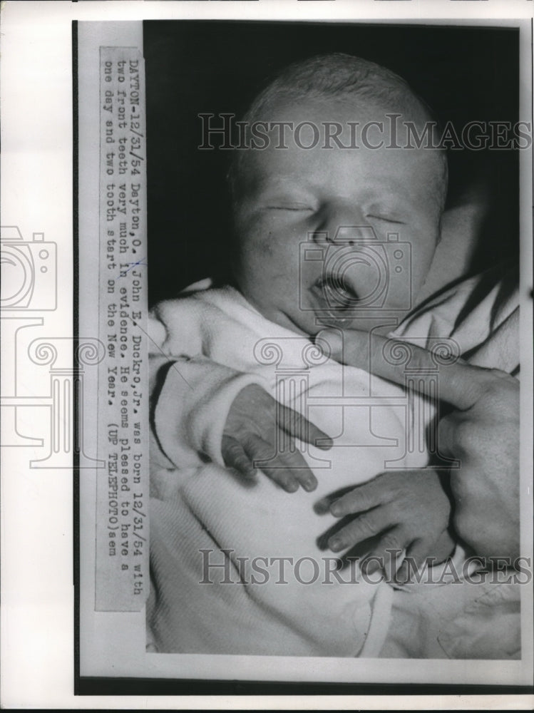 1954 John E. Duckro Jr. Born with two teeth - Historic Images