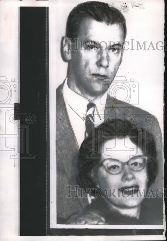 1957 Press Photo Dr. Frank E Schwartz, wife Jean involved in wife & home trande - Historic Images