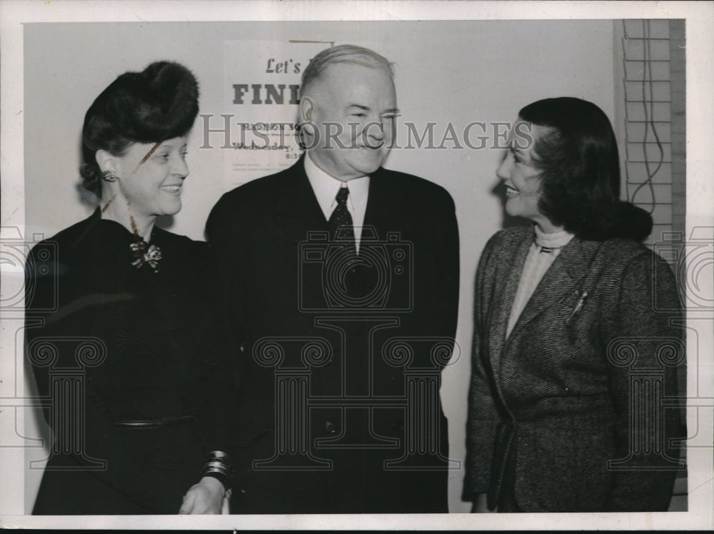 1939 Press Photo Mrs. Alter hoving, Herbert Hoover, Gladys Swarthout Opera - Historic Images