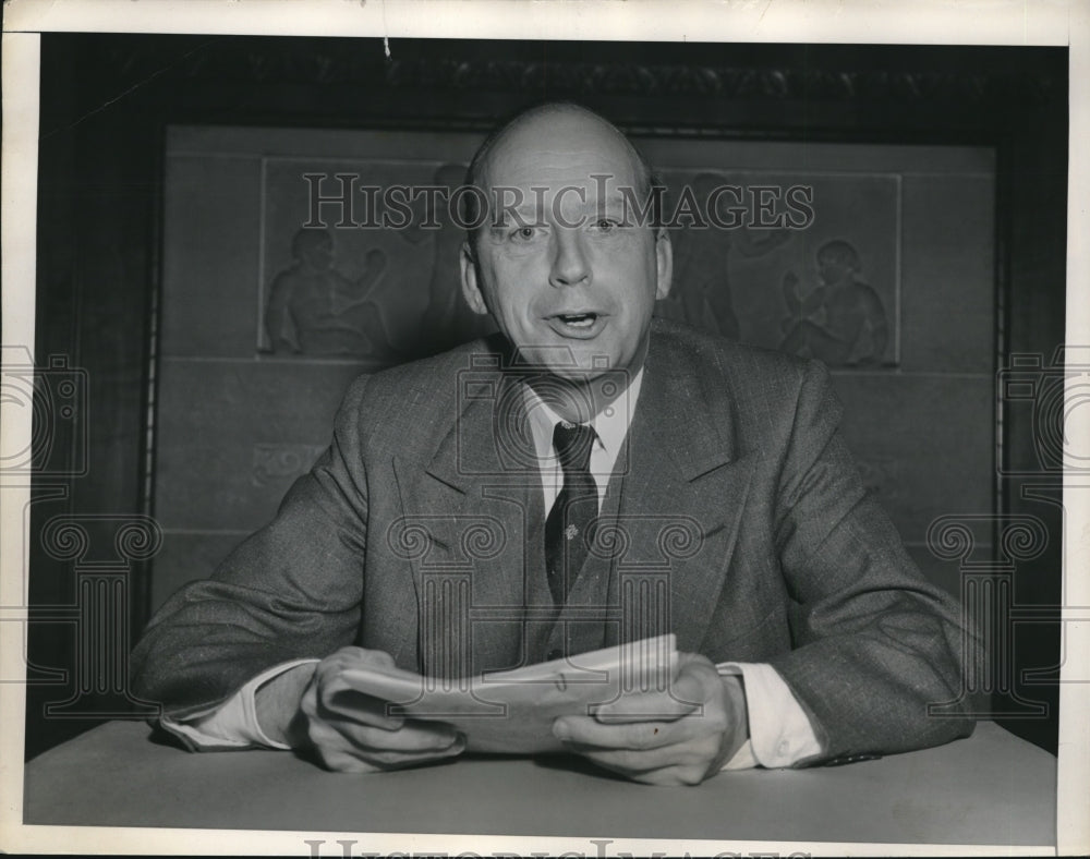 1955 Press Photo Attorney General Herbert Brownell - nec08094 - Historic Images