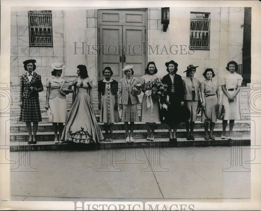 1939 Annual Textile Fashion Show at N.C. State College in Raleigh - Historic Images