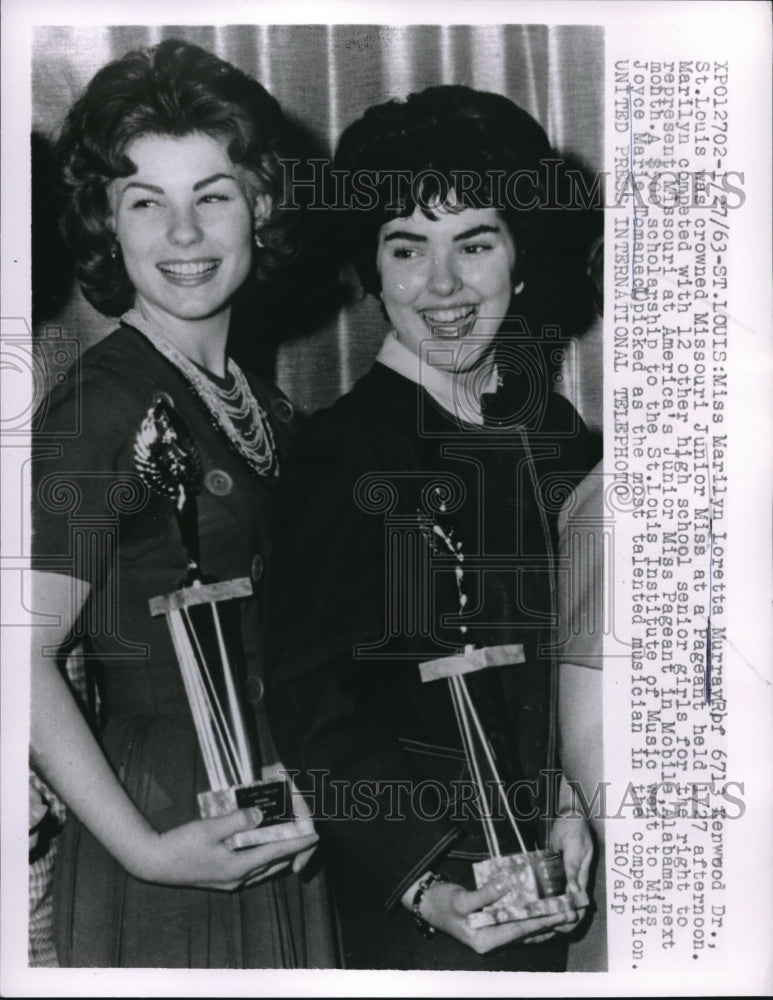 1963 Missouri Junior Miss Marilyn Loretta Murray in St Louis - Historic Images