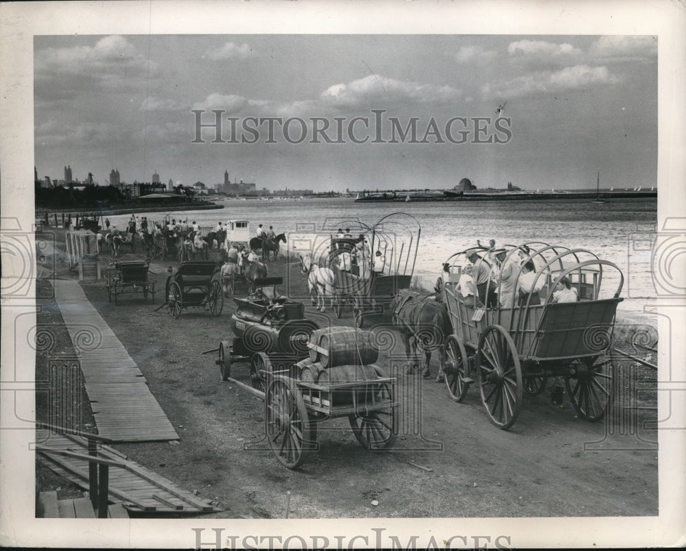 1950 Press Photo Frontiers Of Freedom Event At 1950 Chicago Fair - Historic Images