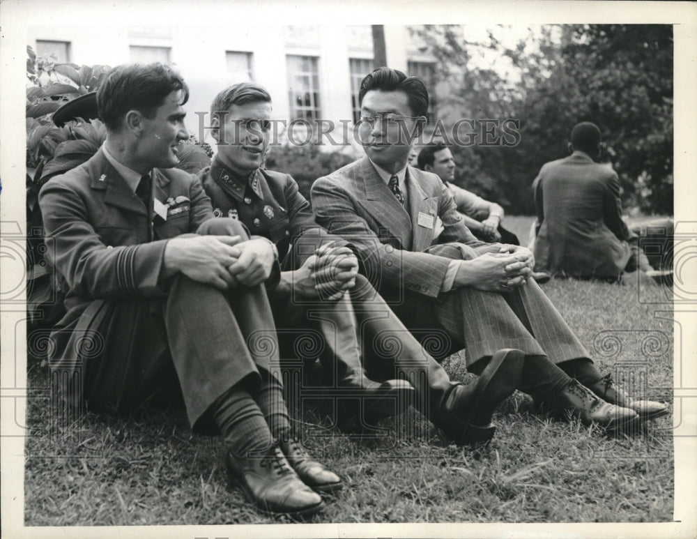 1942 Press Photo Intl Student Assembly at American Univ Washington DC - Historic Images