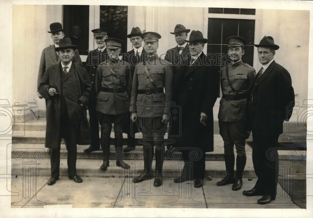 1921 Group Called By Gen Sawyer To Discuss Hospital Work Board - Historic Images
