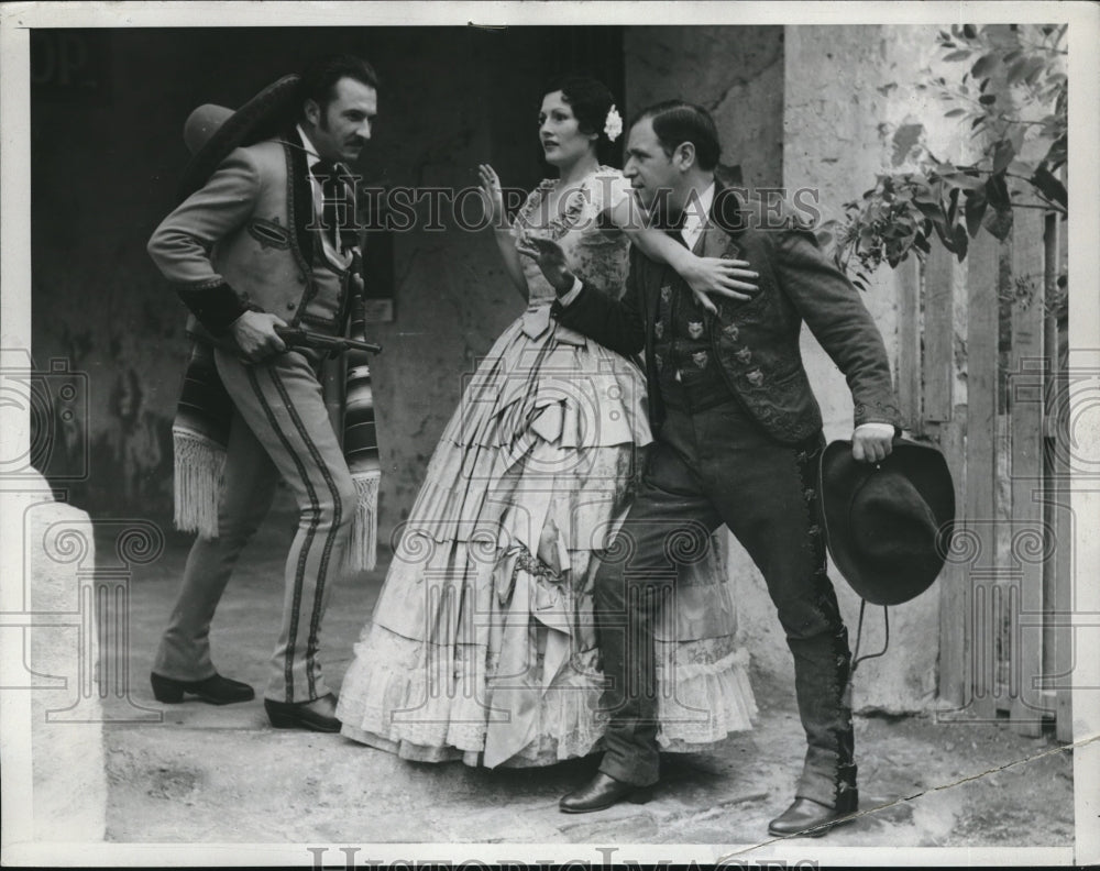 1934 Press Photo Louis Joo, catherin E. Flynn Roloand Wilson San Francisco Play - Historic Images