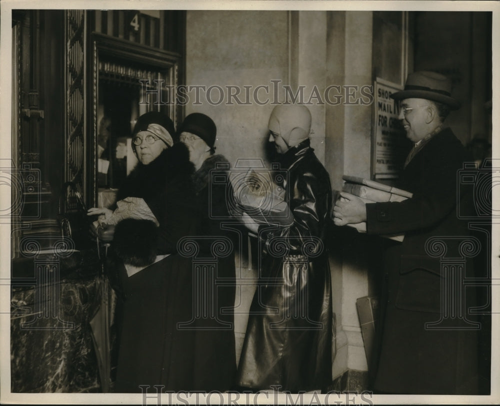 1929 Press Photo Christmas at the post office-Historic Images