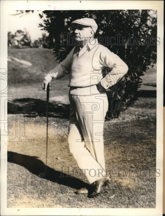 1936 Maj. Albert Warner, pres. of Warner Bros., at Coral Gables FL - Historic Images